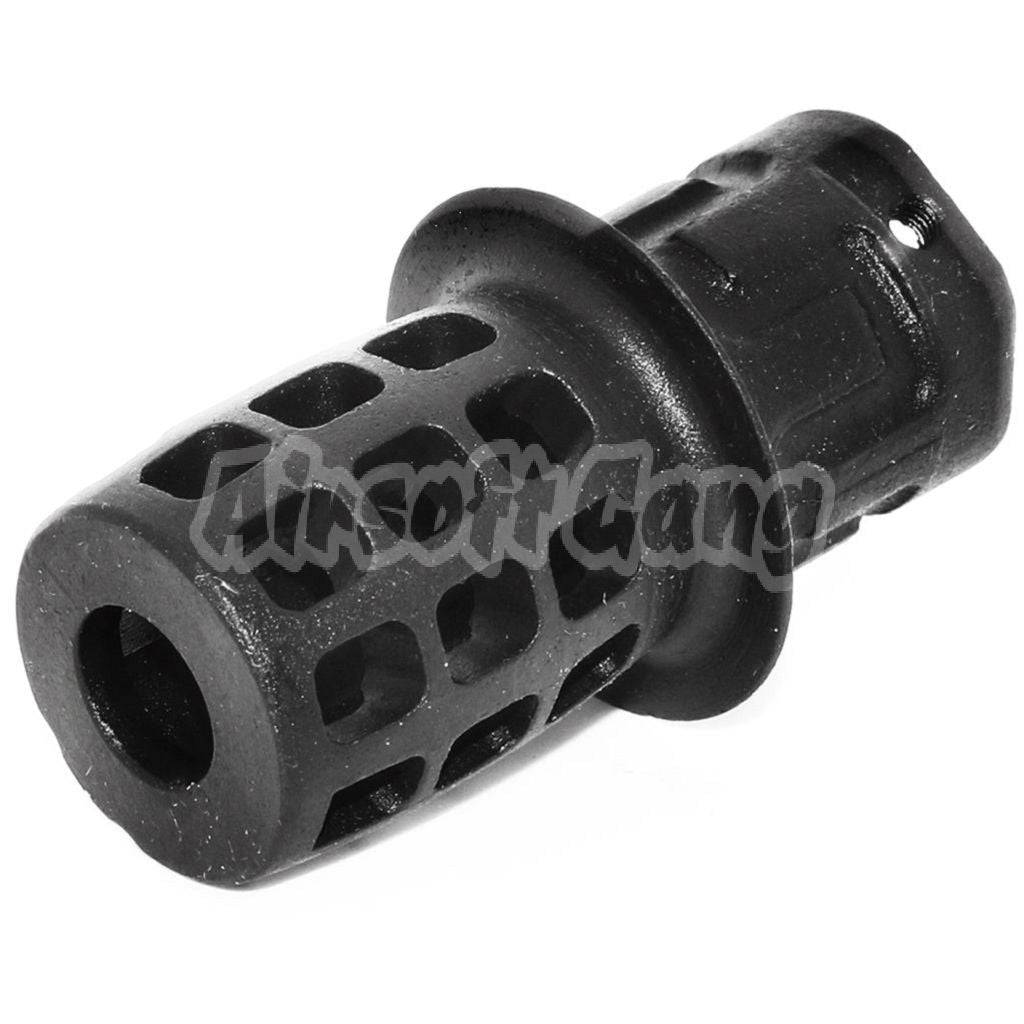 55mm AK Style Metal Muzzle Brake Flash Hider For All -14mm CCW Threading Airsoft Rifle Black