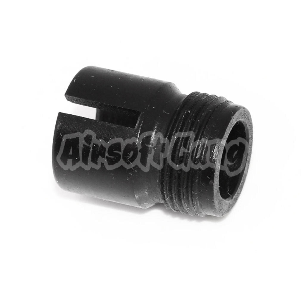 Airsoft Barrel Silencer Adaptor For Tokyo Marui MP5K A4 A5 -14mm CCW Black
