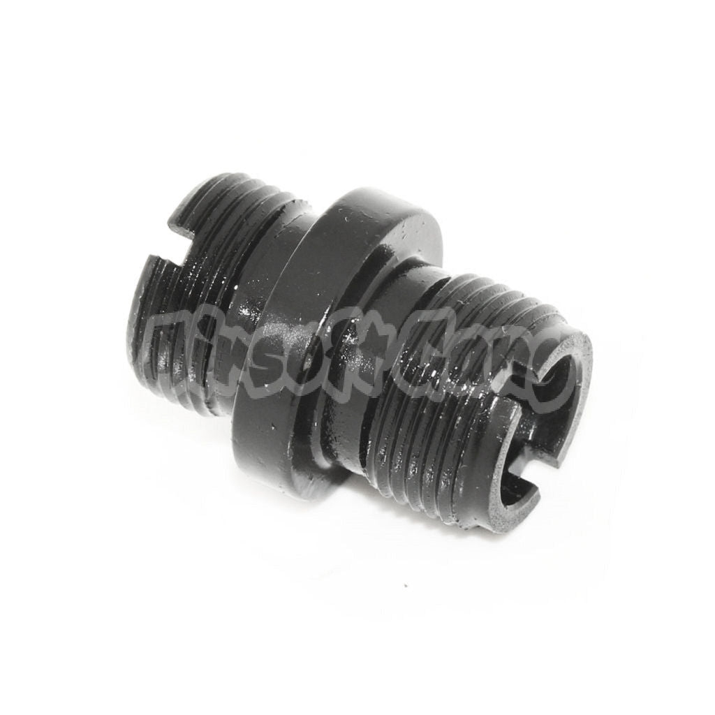 Airsoft Barrel Silencer Adaptor For Tokyo Marui MP5K +14mm CW To -14mm CCW Black