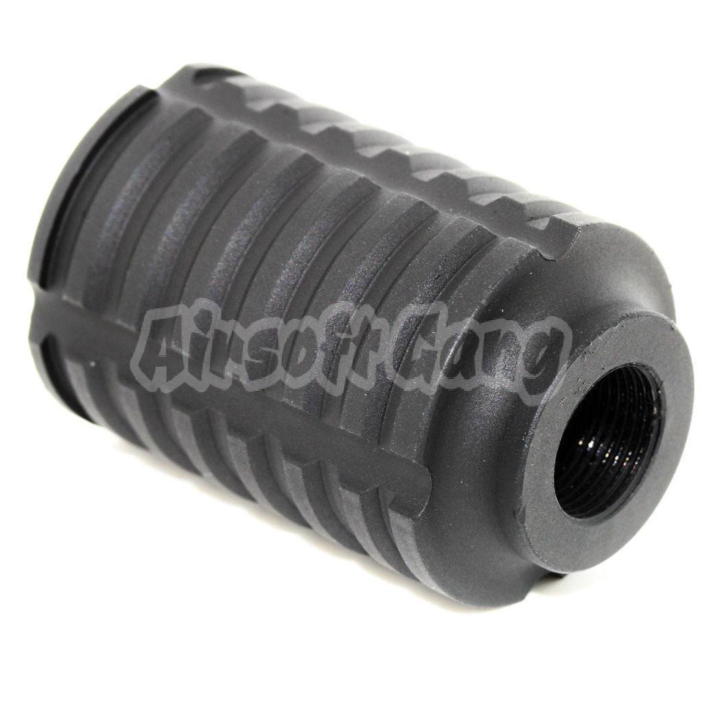 APS Type B Sound Blaster Amplifier Muzzle Flash Hider For All -14mm CCW Threading Airsoft Rifle Black