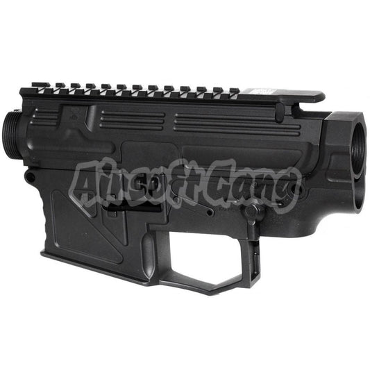 APS PEW Inscription Upper Lower Body Receiver For V2 Gearbox Version 2 M4 M16 Series AEG Airsoft Black
