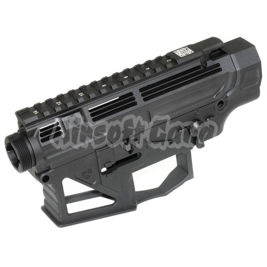 APS CNC Milled PEW Inscription Upper Lower Body Receiver For V2 Gearbox Version 2 M4 M16 Series AEG Airsoft Black