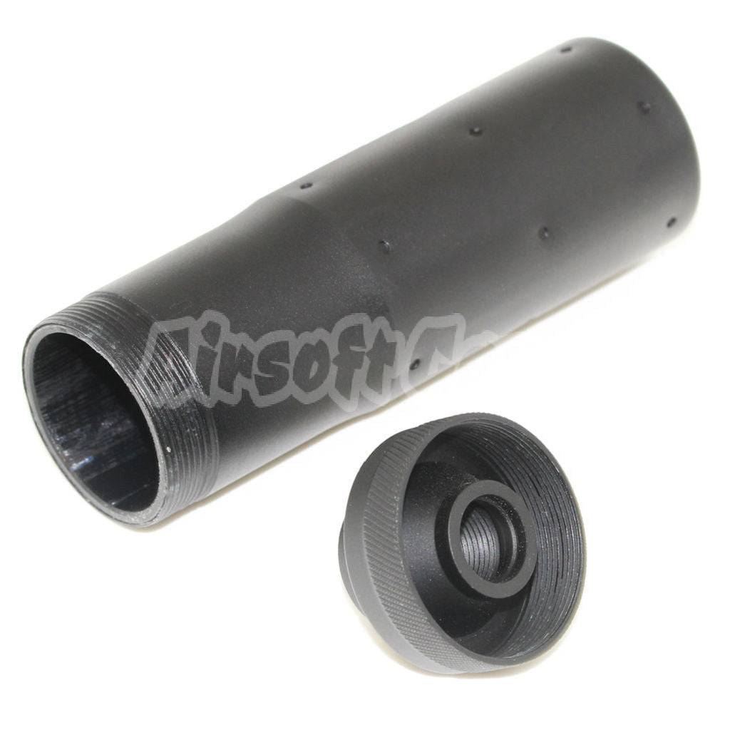 4.5" Inches MK23 Style Suppressor Silencer Barrel Extension Tube -14mm CCW / +32mm CW Black