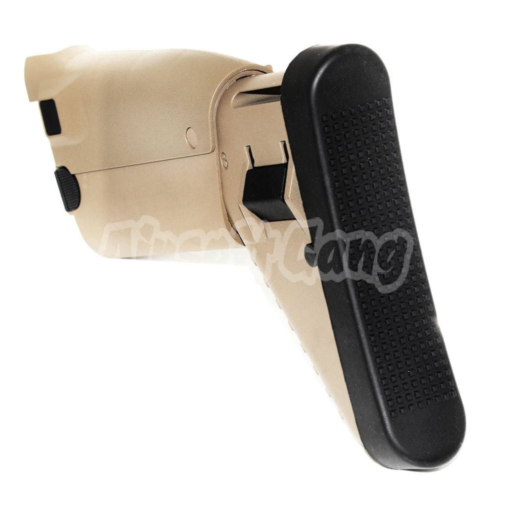 CYMA 6-Positon Retractable Stock For SCAR MK16 MK17 Series AEG Airsoft Dark Earth