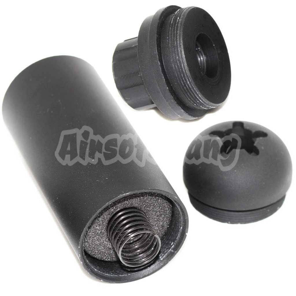 5KU 117mm Aluminium Poseidon Style Micro Suppressor Silencer Barrel Extension Tube For All -14mm CCW Threading Airsoft Black