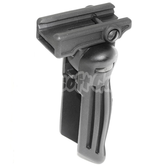 Polymer Folding Tactical RIS Vertical Front Grip For 20mm Rail System Black