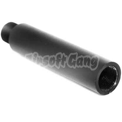3"/3.5" Inches Short Type Outer Barrel Extension Tube -14mm CCW For AEG GBB Airsoft Black