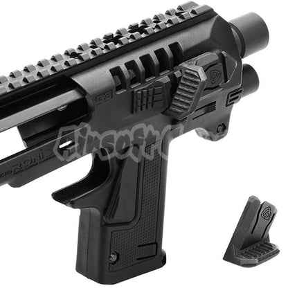 CAA Roni Pistol Carbine Conversion Kit For KSC VFC Umarex Tokyo Marui G17 G18C G19 G23F GBB Black