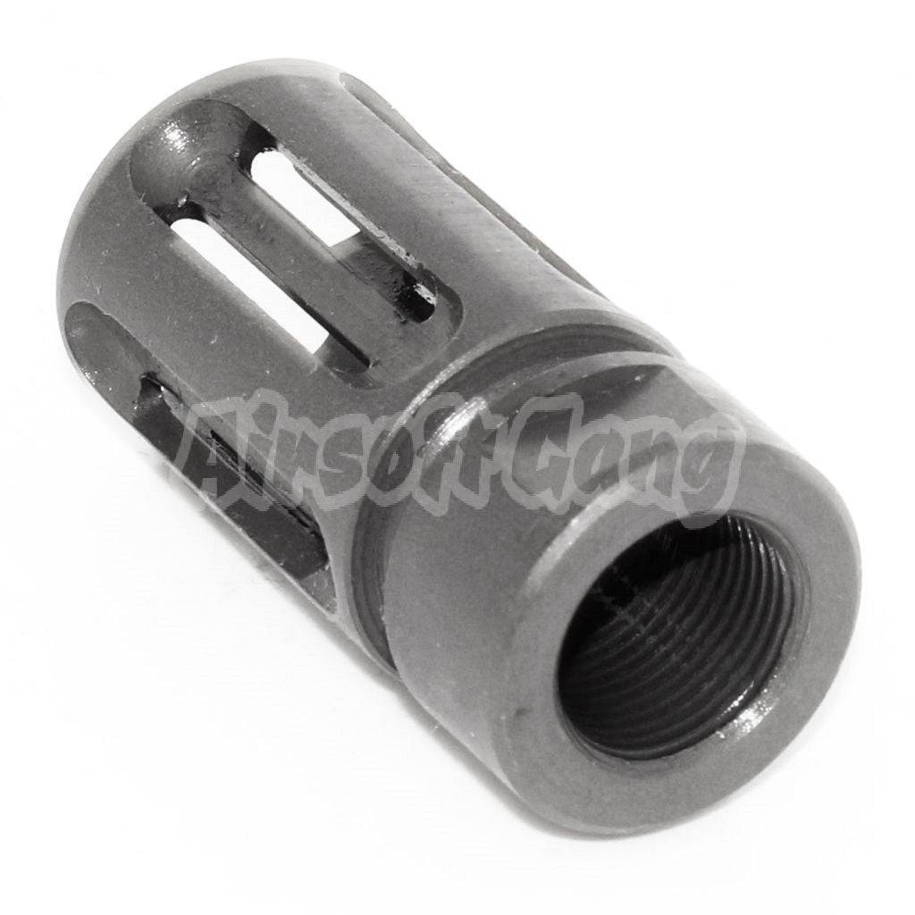 45mm Vltor Type Muzzle Brake Flash Hider For All -14mm CCW Threading AEG GBB Airsoft Rifle Matt Gray