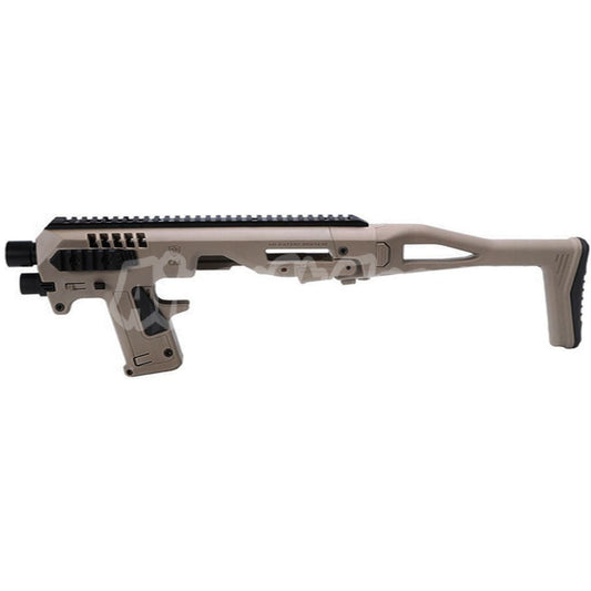 CAA Roni Pistol Carbine Conversion Kit For KSC VFC Umarex Tokyo Marui G17 G18C G19 G23F GBB Dark Earth