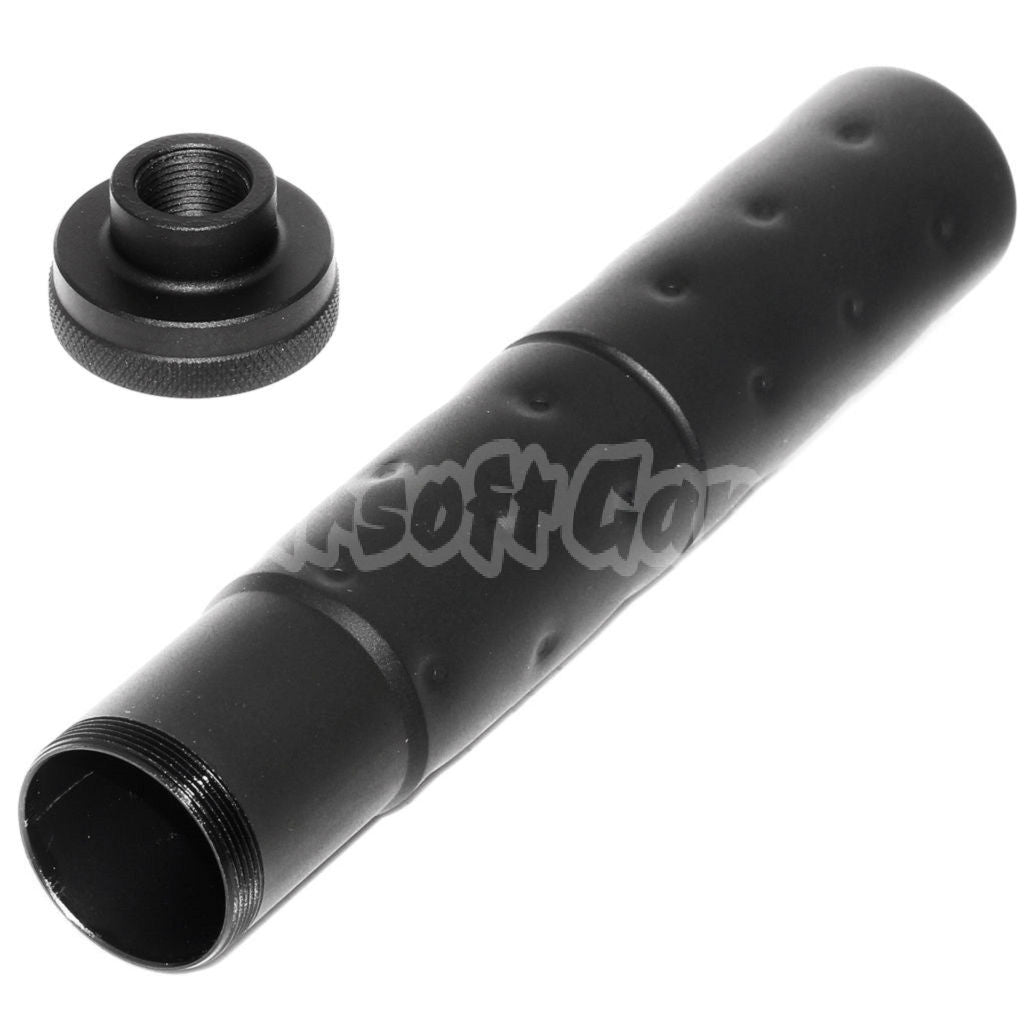Airsoft CYMA 195mm MK23 Style Suppressor Silencer Barrel Extension -14mm CCW