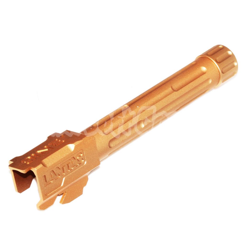 Airsoft 5KU 9INE Style Threaded Outer Barrel -14mm CCW for Tokyo Marui G17 GBB Gold