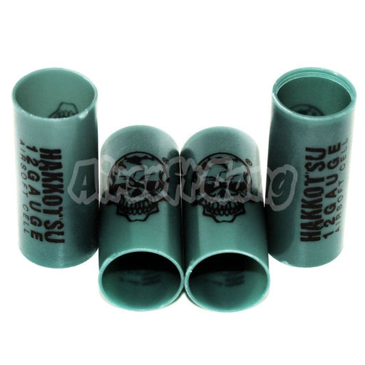 Airsoft APS 4pcs Co2 Ejecting Shotgun Shell Replacement Hulls for CAM870 Green