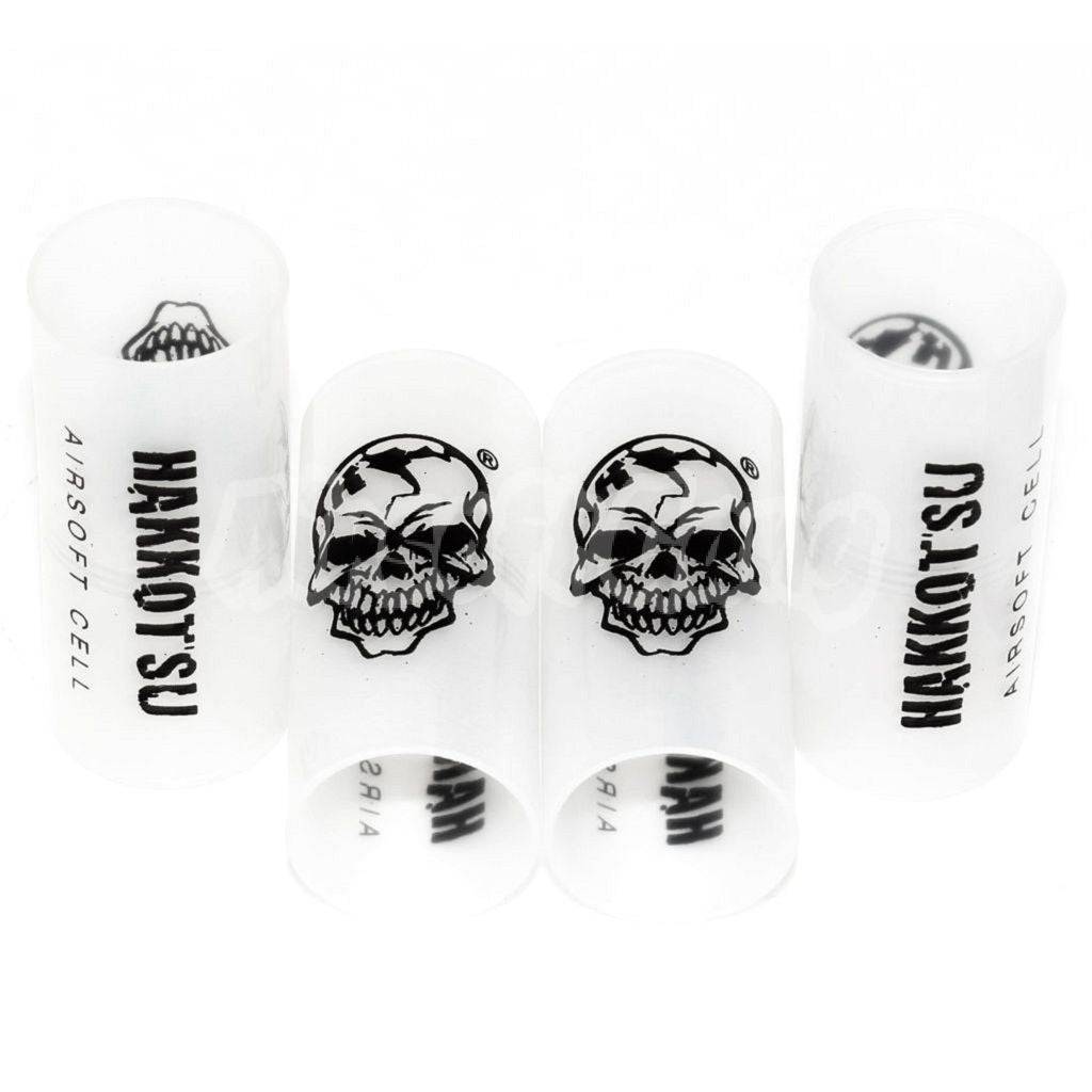 Airsoft APS 4pcs Co2 Ejecting Shotgun Shell Replacement Hulls for CAM870 Transparent White