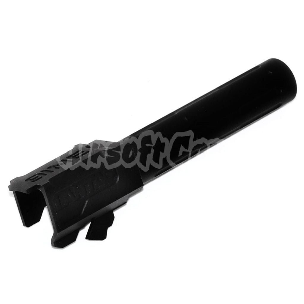 Airsoft 5KU 98mm/102mm 9INE Style Non-Threaded Outer Barrel for Umarex / VFC G19 GBB Black