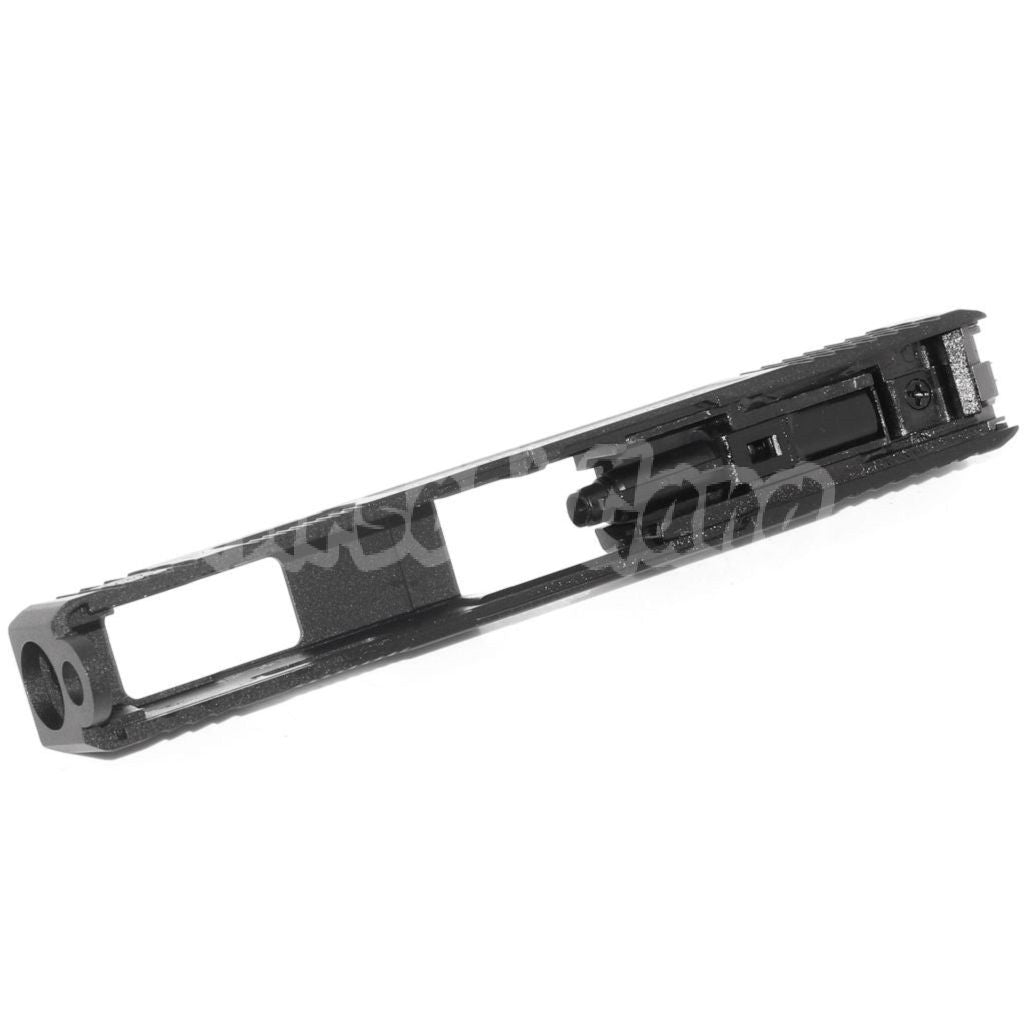 Airsoft WE (WE-TECH) Archives Custom Silver Barrel Slide Set With Hammer And Front Rear Fiber Optic Sight For AW WE Tokyo Marui G17 GBB Pistol