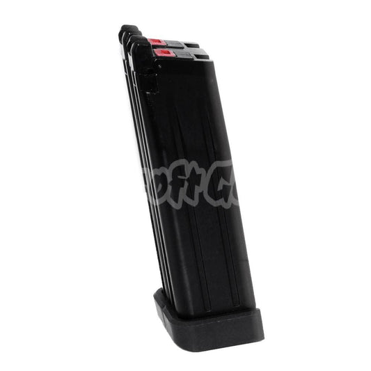 Airsoft Armorer Works AW 60rd Double Barrel Gas Magazine for AW HX Series Double Barrel Hi-Capa GBB Pistol Black