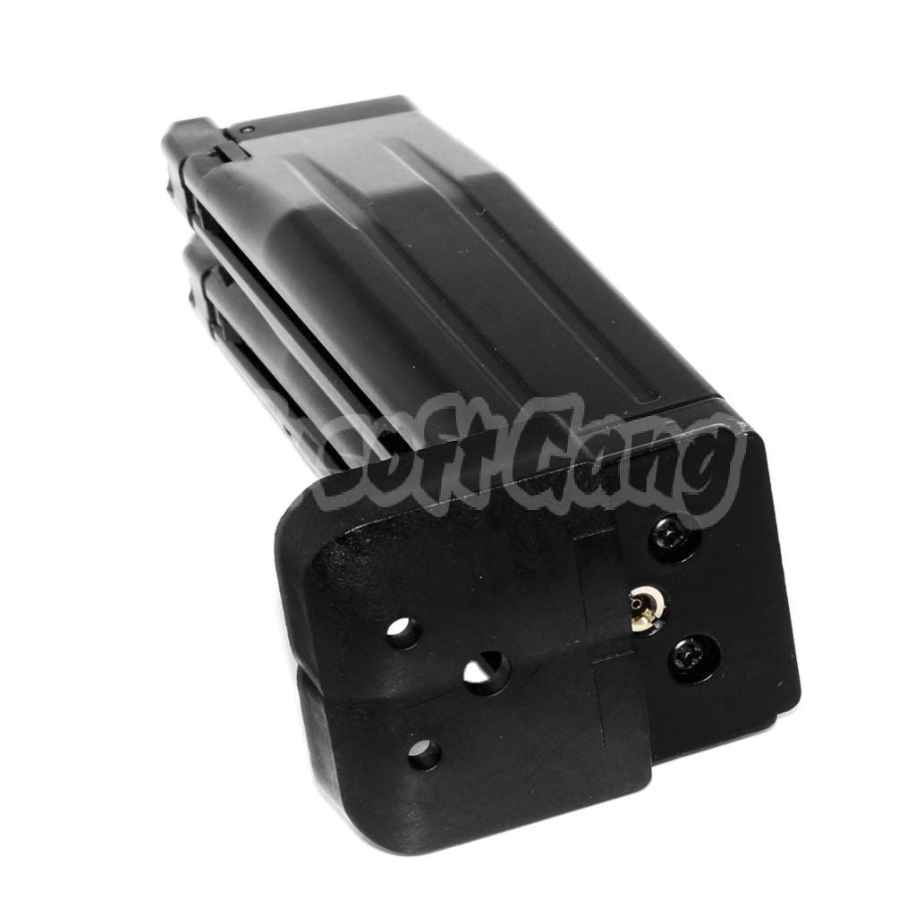 Airsoft Armorer Works AW 60rd Double Barrel Gas Magazine for AW HX Series Double Barrel Hi-Capa GBB Pistol Black