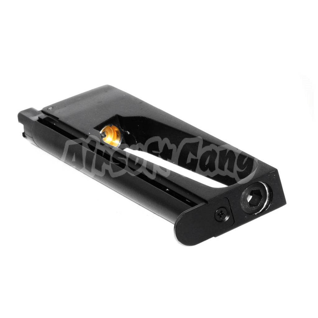 Armorer Works AW 16rd Co2 Magazine for EMG SAI Red / AW NE Series / WE Single Stack 1911 GBB Pistol Airsoft Black