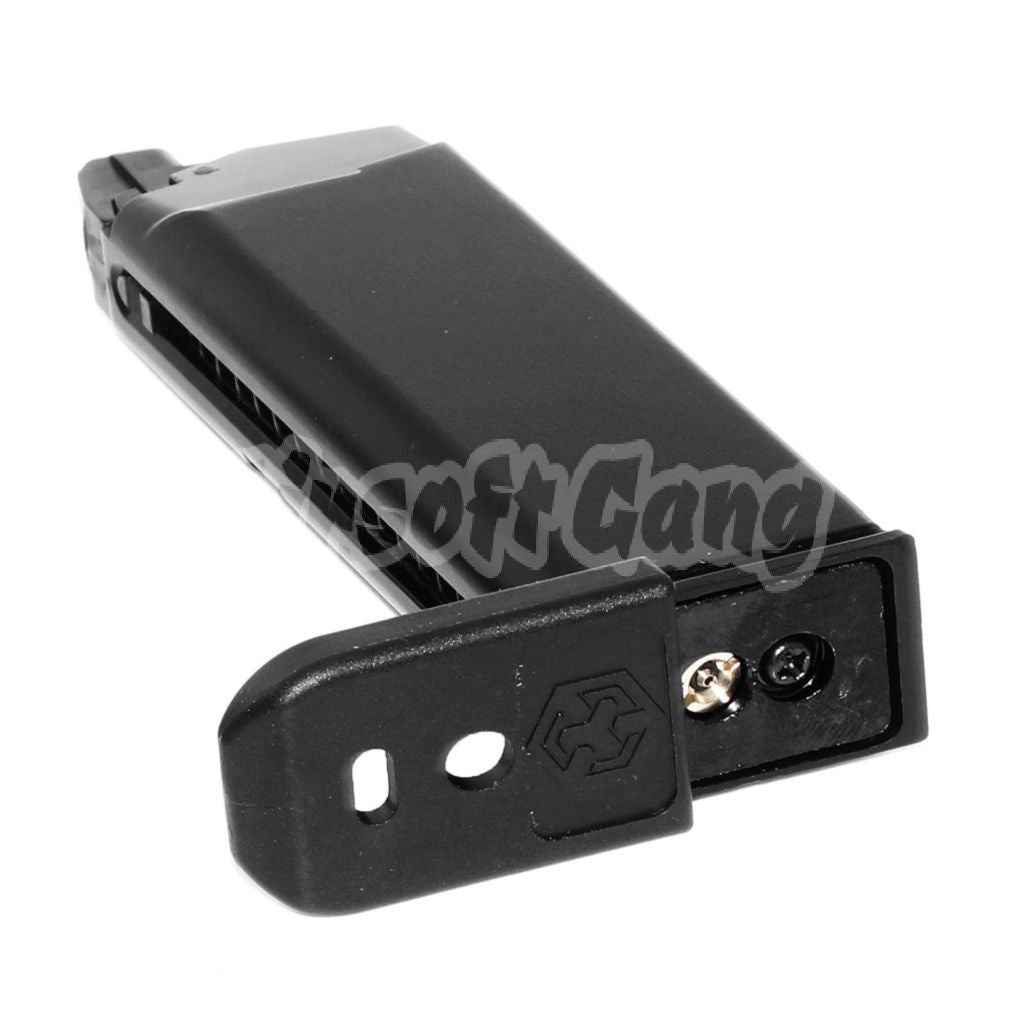 Armorer Works AW 23rd MOS Gas Magazine for Optic Ready Slide Version EMG SAI BLU COMPACT WE AW VX9 G19 GBB Pistol Black