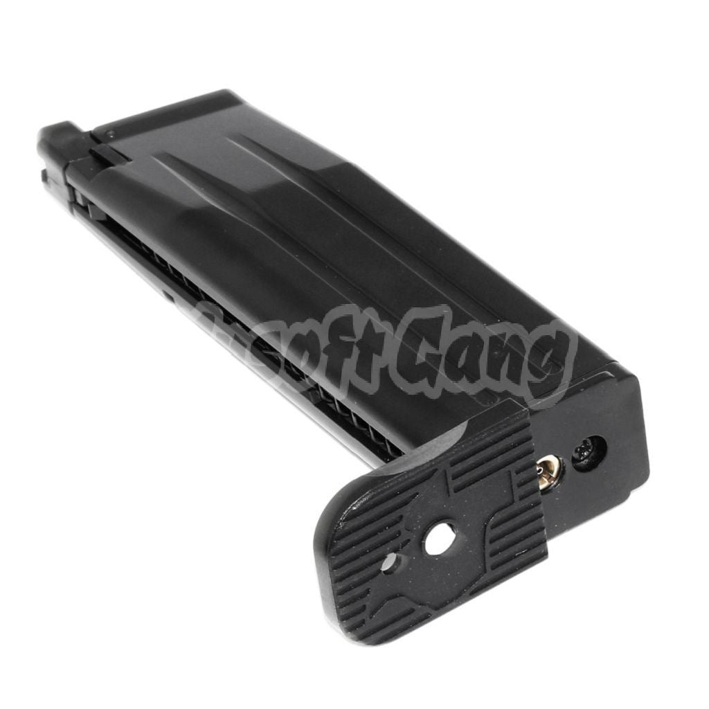 Airsoft EMG SAI™ RED-H 30rd Gas Magazine for ARMY R501 R601 / KJ KP-05 / Zeon / EMG SAI STI TTI / AW / WE / Tokyo Marui Hi-Capa GBB Pistol Black