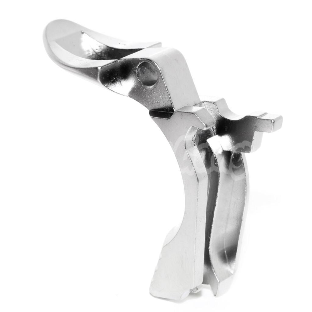 Airsoft Armorer Works AW HX Hammer Grip Safety Guard for AW WE Tokyo Marui Hi-Capa GBB Pistol Silver