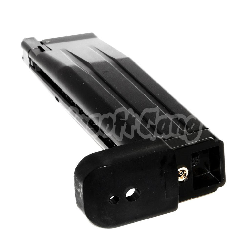 Airsoft WE (WE-TECH) 30rd Gas Magazine for ARMY R501 R601 / KJ KP-05 / Zeon / EMG SAI STI TTI / AW / WE / Tokyo Marui Hi-Capa GBB Pistol Black