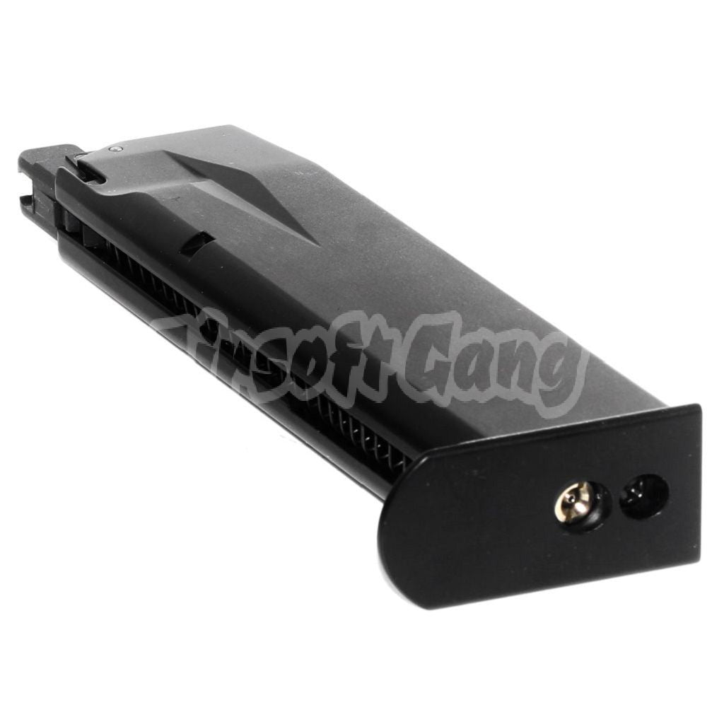 Airsoft Cybergun Swiss Arms 22rd Gas Magazine for WE F226 Swiss Arms P226 GBB Pistol Black