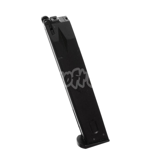 Airsoft WE (WE-TECH) 50rd Extended Long Gas Magazine for AW MB Series / KJW / Tokyo Marui / WE M9 M92 GBB Pistol Black