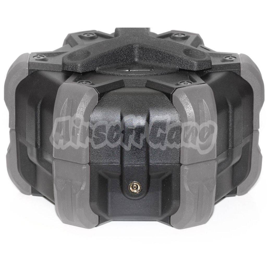 Airsoft Armorer Works AW Custom 350rd Gas Adaptive Drum Magazine for AW MB Series / KJW / WE / Tokyo Marui M9 M92 GBB Pistol Black/Grey