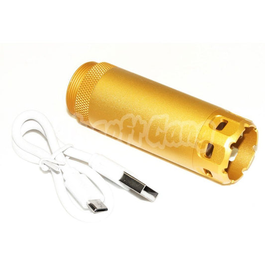 Airsoft 5KU Spitfire Tracer For WE Galaxy G-Series Pistol (+25mm CW threaded with USB) Gold