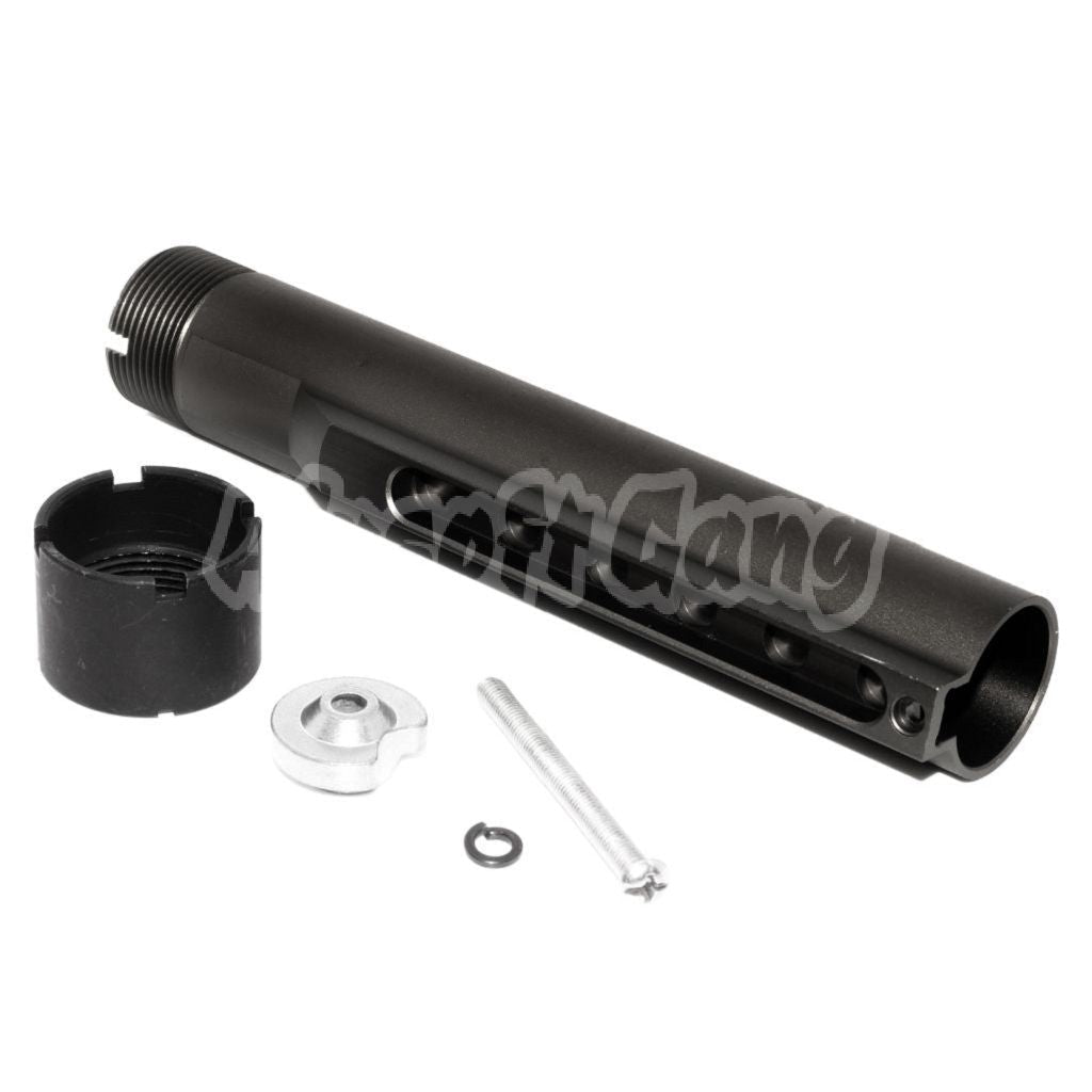 E&C 168mm 5-Position Extended Stock Pipe Buttstock Tube For E&C 416A5 Series AEG Rifle Black