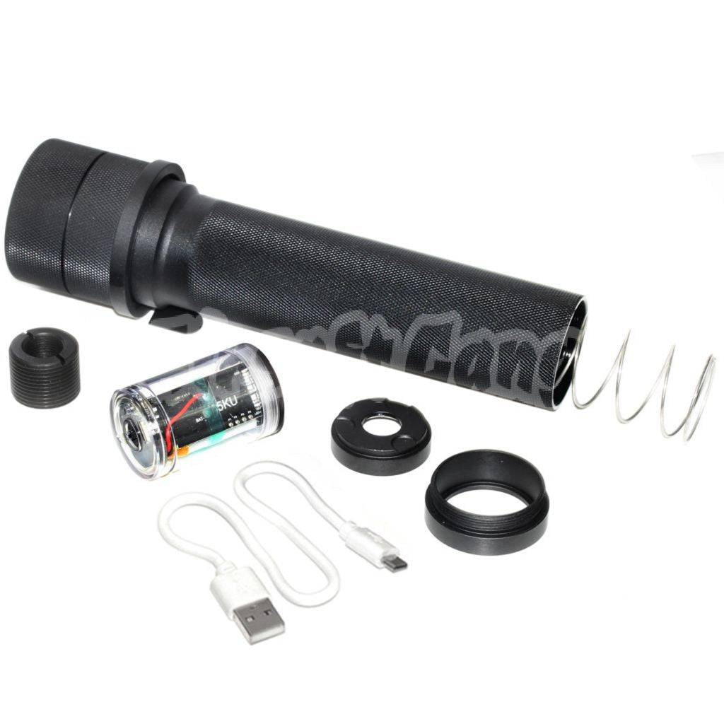 5KU PBS-1 Silencer Suppressor with Spitfire Tracer for AK-Series -14mm CCW Black