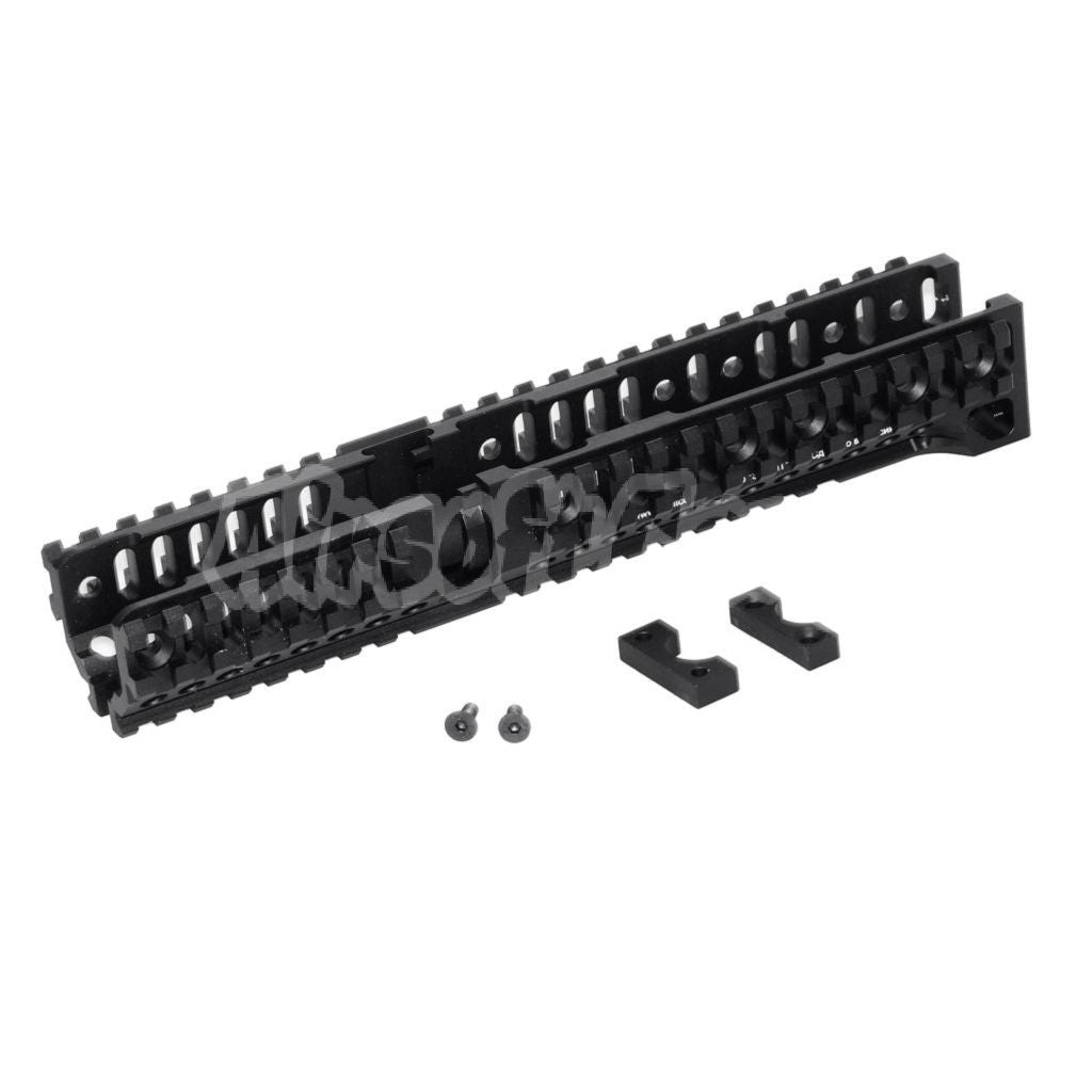 5KU CNC 254mm B30 Style Long Lower Handguard Rail For CYMA AKM AK74 AK102 AK104 AK105 AK Series AEG Rifle Black