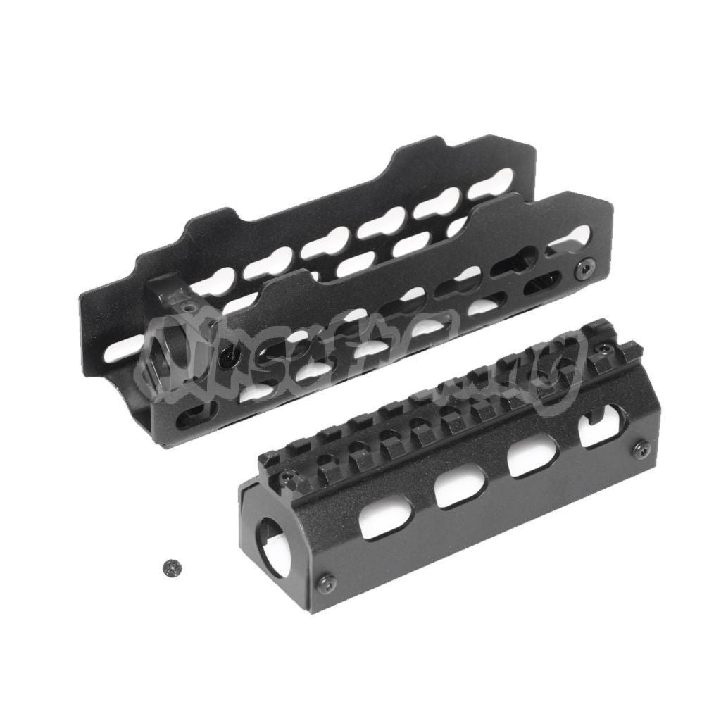 CYMA Aluminium KeyMod Handguard Rail System For AK74U Series AEG GBB Rifle