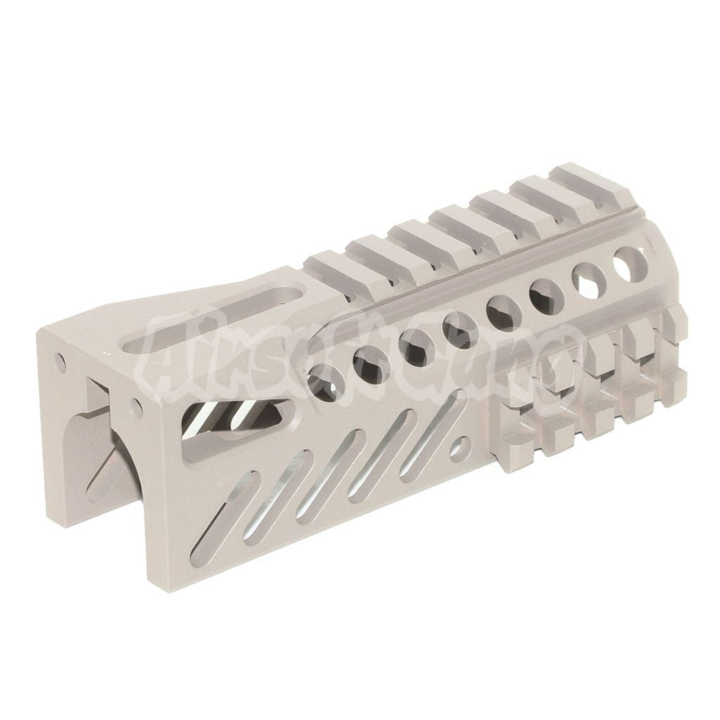 5KU CNC 119mm B-11 Classic Lower Handguard Rail System For D-Boys LCT GHK Tokyo Marui AKS-74U Series AEG GBB Rifle Desert Tan