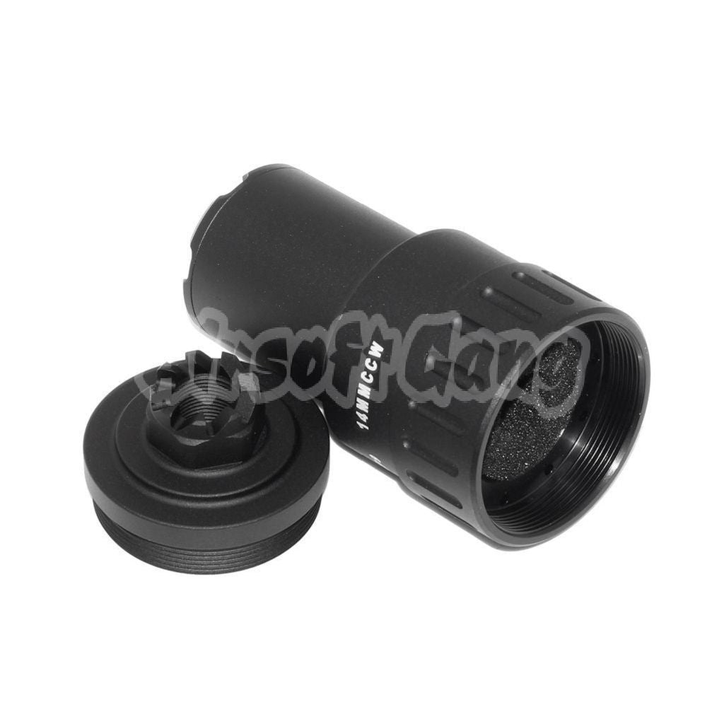 Airsoft 5KU 115mm MPI KP-9 Flash Hider -14mm CCW Threading Black
