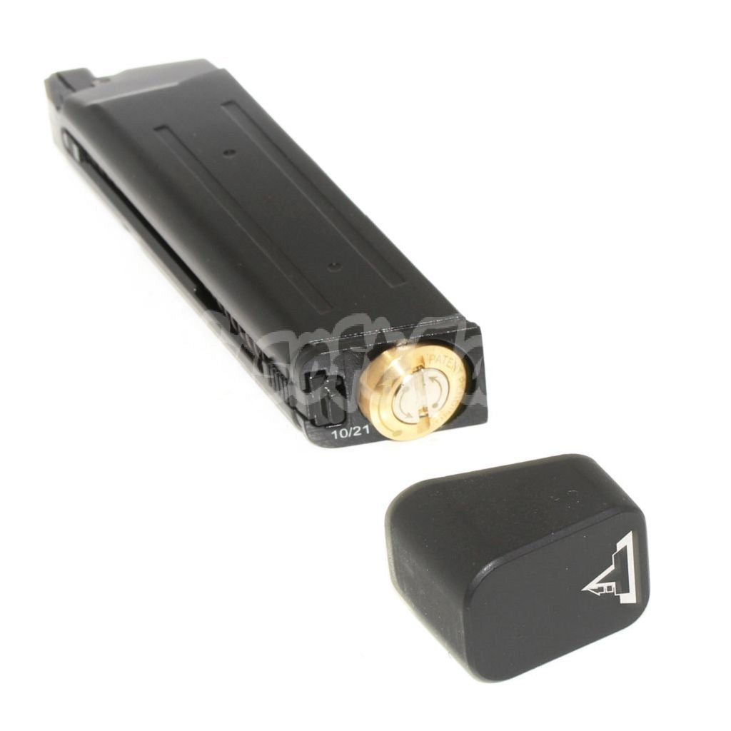 Airsoft APS EMG TTI 23rd Co2 Magazine for ISSC M22 / EMG TTI SAI BLU / APS / ARMY / BELL / UMAREX / Elite force / VFC / AW / WE / Tokyo Marui G17 G18C G34 G-Series GBB Pistol Black