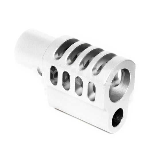 Airsoft 5KU Front Kit Compensator Type 9 for Tokyo Marui 1911 GBB Pistol Silver