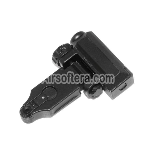Airsoft ST Style Flip Up Folding Rear Sight For 20mm Picatinny Rail Rifles