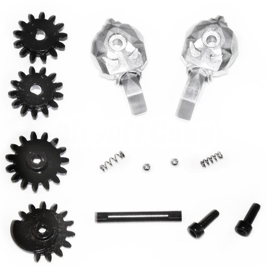 Airsoft APS Skull Ambidextrous Fire Selector(Left/Right) For APS ASR PER M4 M16 AEG Rifles Silver