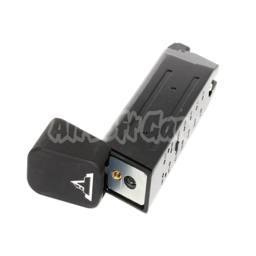 Airsoft APS TTI 23rd Gas Magazine with Thick Base for EMG SAI BLU E&C APS ARMY BELL UMAREX Elite Force VFC AW WE Tokyo Marui G17 G18C G-Series GBB Pistol Black