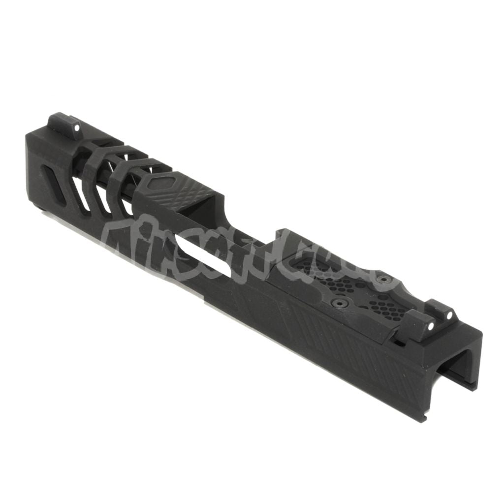 Airsoft APS EMG F1 170mm Metal Slide with Front Rear Sight For APS EMG F1 BSF Series Pistols Black