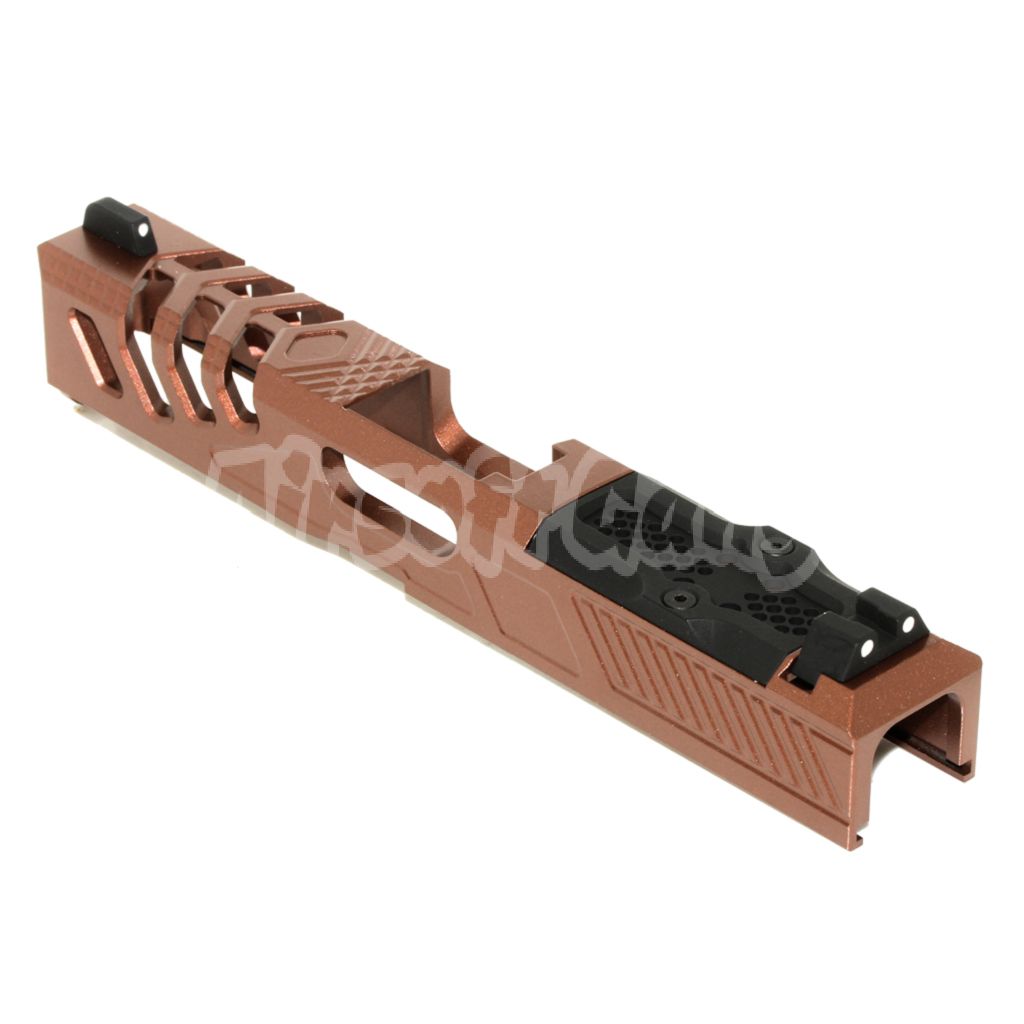 Airsoft APS EMG F1 170mm Metal Slide with Front Rear Sight For APS EMG F1 BSF Series Pistols Bronze