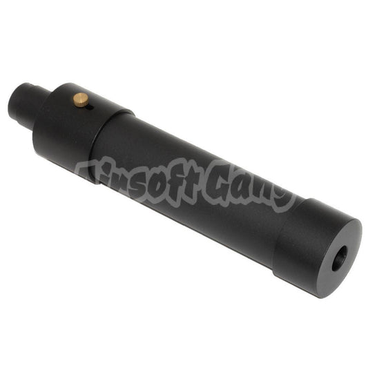 Airsoft BELL 184mm/214mm x 44mm MPX QD Suppressor Silencer with -14mm CCW Flash Hider Black