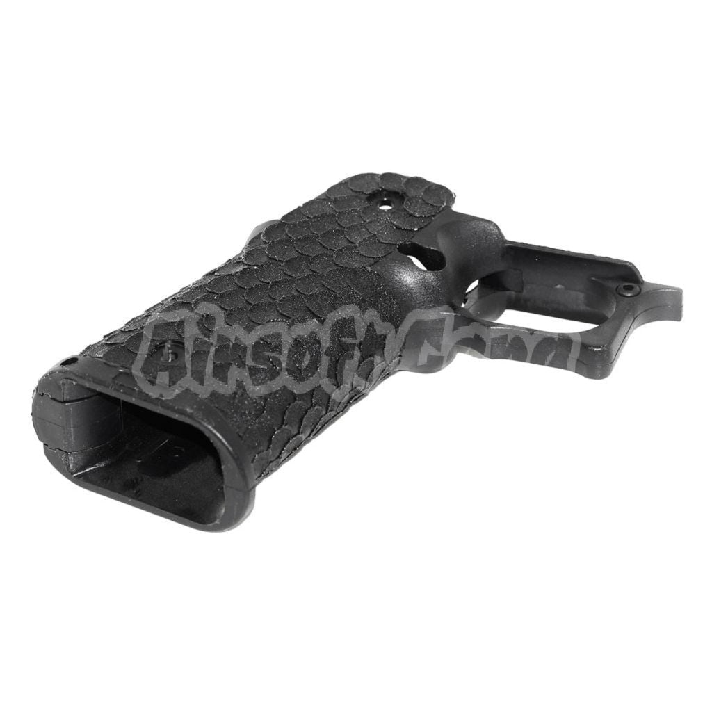 Airsoft Fish Scale Stippled Pistol Grip For Army R601 TTI Combat Master EMG AW WE Tokyo Marui Hi-Capa GBB Pistol Black