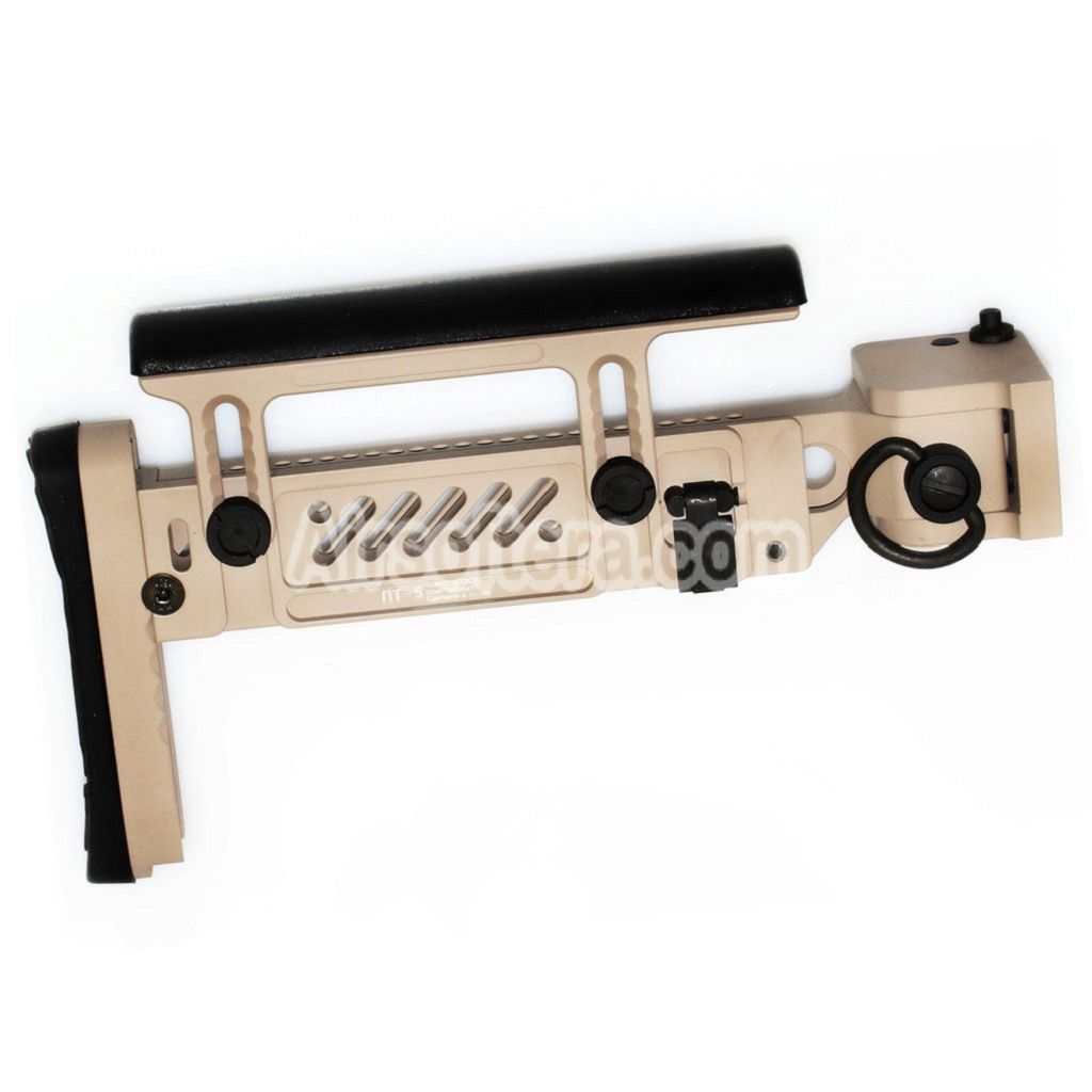エアガン 5KU PT-5 サイドフォールディングストック 東京マルイ AKM シリーズ GBB ライフル用 デザートタン