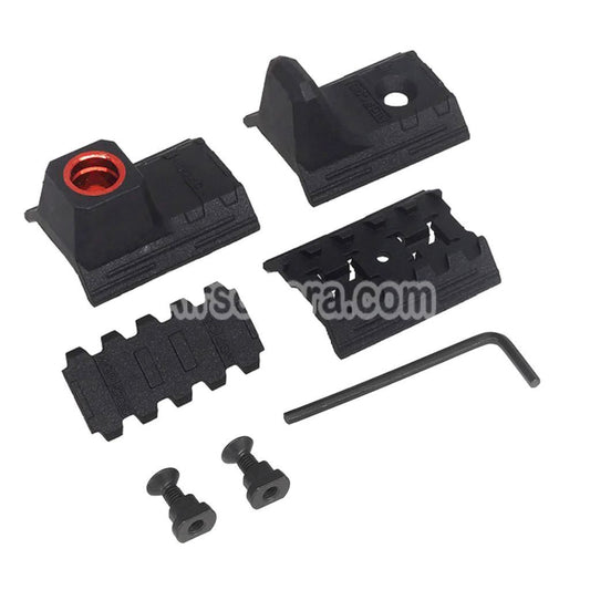 Airsoft Bell Polymer M-Lok Hand Stop Kit Black