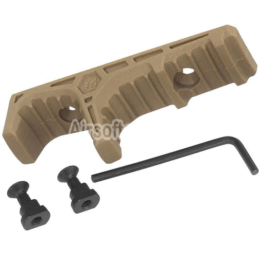 Airsoft Bell Polymer M-Lok Hand Stop Foregrip Dark Earth Tan