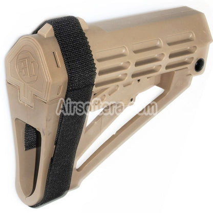 Airsoft Bell 180mm Polymer Stock For M4 Series GBB Rifles Tan